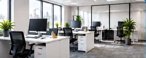 Clean modern office